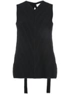 Yigal Azrouel Ottoman Fortuny Knit Top - Black