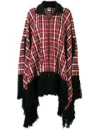 I'm Isola Marras Fringed Zip Cape - Red
