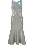 Alexander Wang Contrast Seam Fitted Dress - Grey