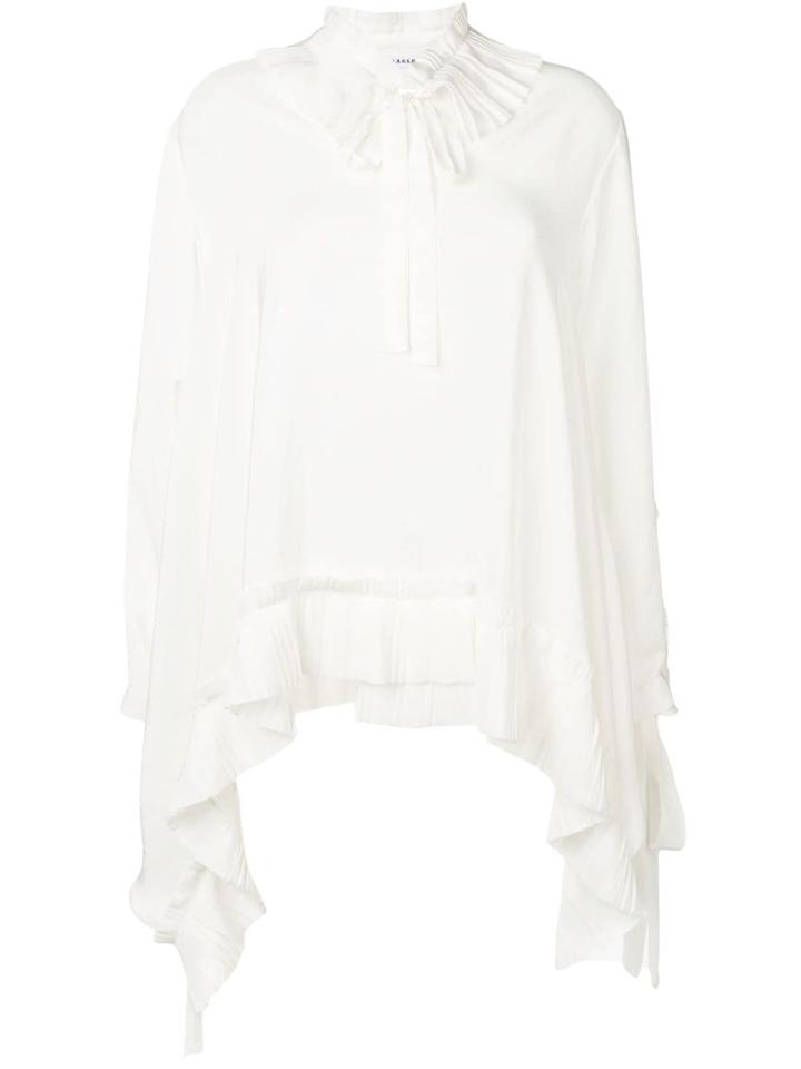 P.a.r.o.s.h. Pleat Detail Blouse - White