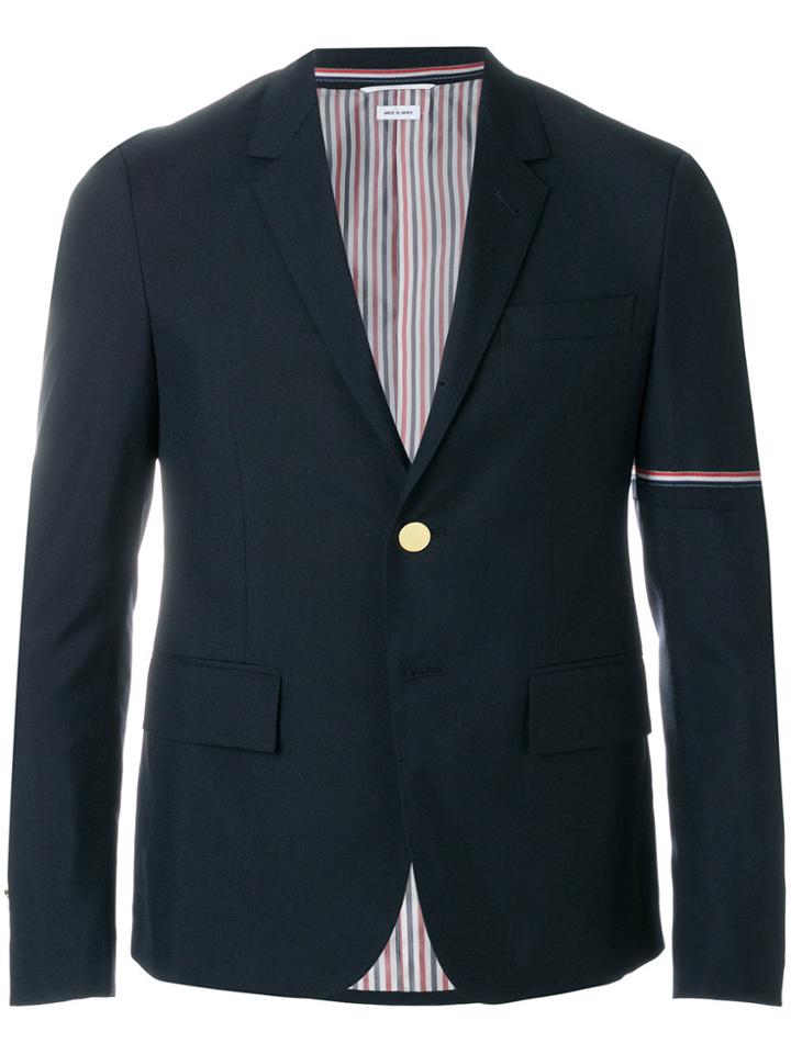 Thom Browne School Uniform Weave Jacket - Blue
