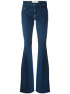Stretch Flared Jeans, Women's, Size: 27, Blue, Cotton/polyester/spandex/elastane, Victoria Victoria Beckham