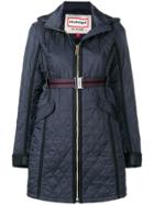 Hunter Quilted Zipped Coat - Blue