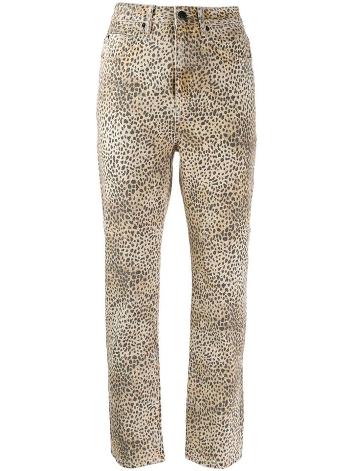 Alexander Wang Cheetah Print Trousers - Neutrals