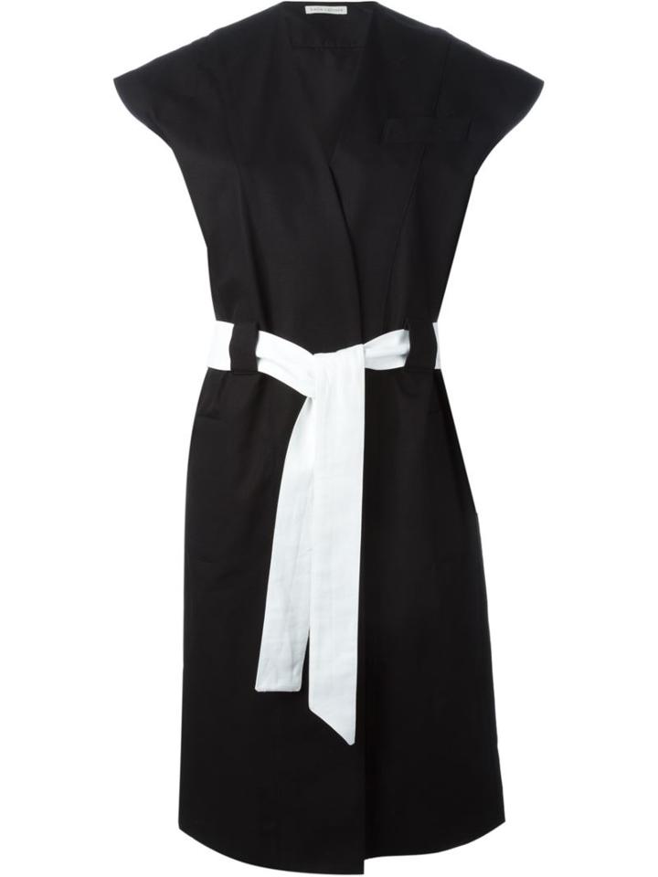 Each X Other Contrast Belted Dress, Women's, Size: Xs, Black, Cotton