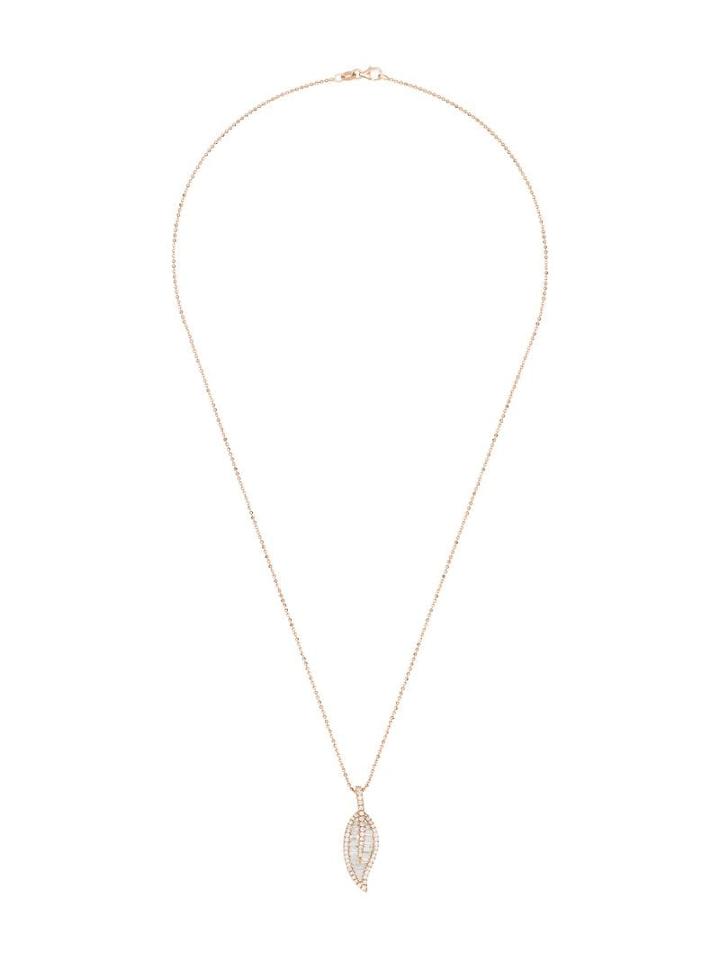 Anita Ko Leaf Pendant Necklace - Gold