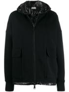 Moncler Zipped Double-layered Jacket - Black