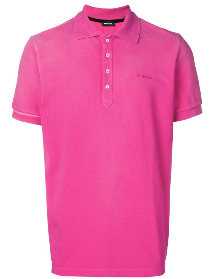 Diesel Logo Polo Shirt - Pink