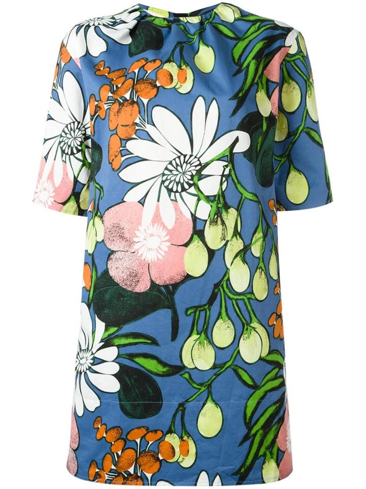 Marni Madder Print Dress - Blue