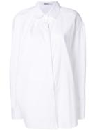 Chalayan Asymmetric Draped Shirt - White