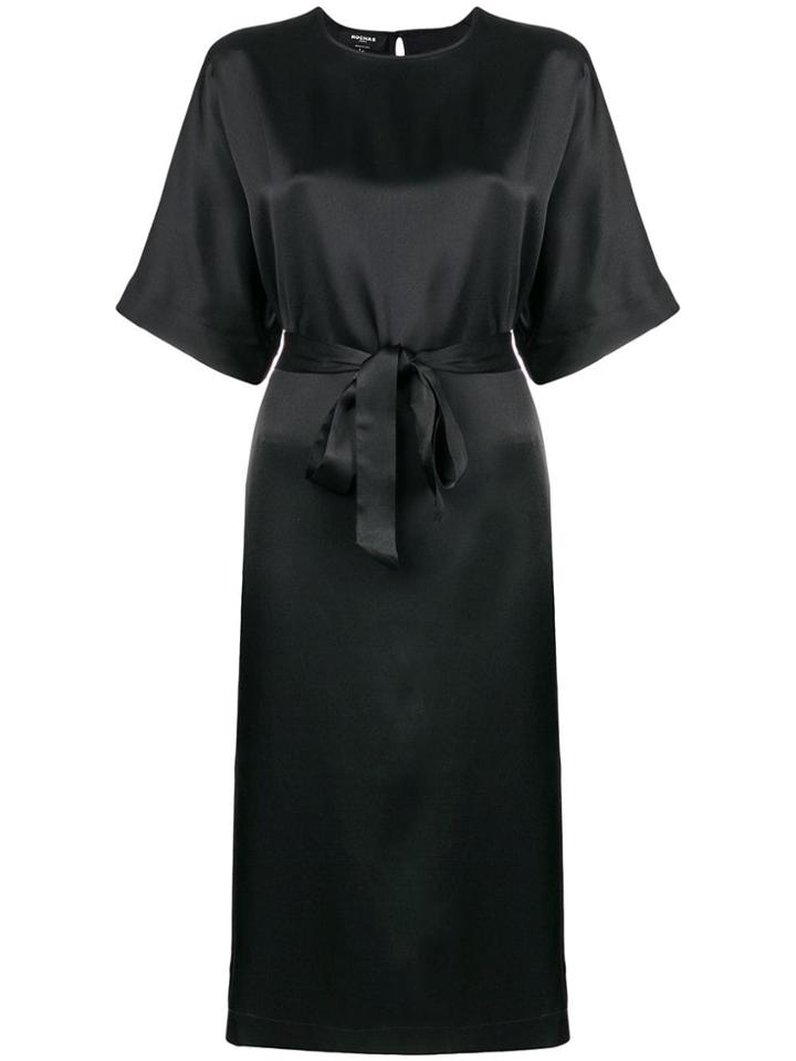 Rochas Satin Dress - Black