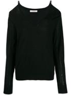 Dorothee Schumacher Cold Shoulder Sweater - Black