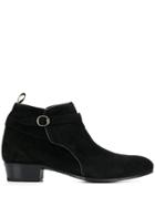 Lidfort Buckle Ankle Boots - Black