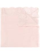 Faliero Sarti Lace Hem Scarf - Nude & Neutrals