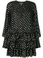 Saint Laurent Layered Mini Dress - Black