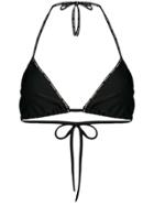 Versace Logo Bikini Top - Black