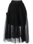 Simone Rocha Tulle Skirt, Women's, Size: 10, Black, Acetate/polyester/spandex/elastane/nylon
