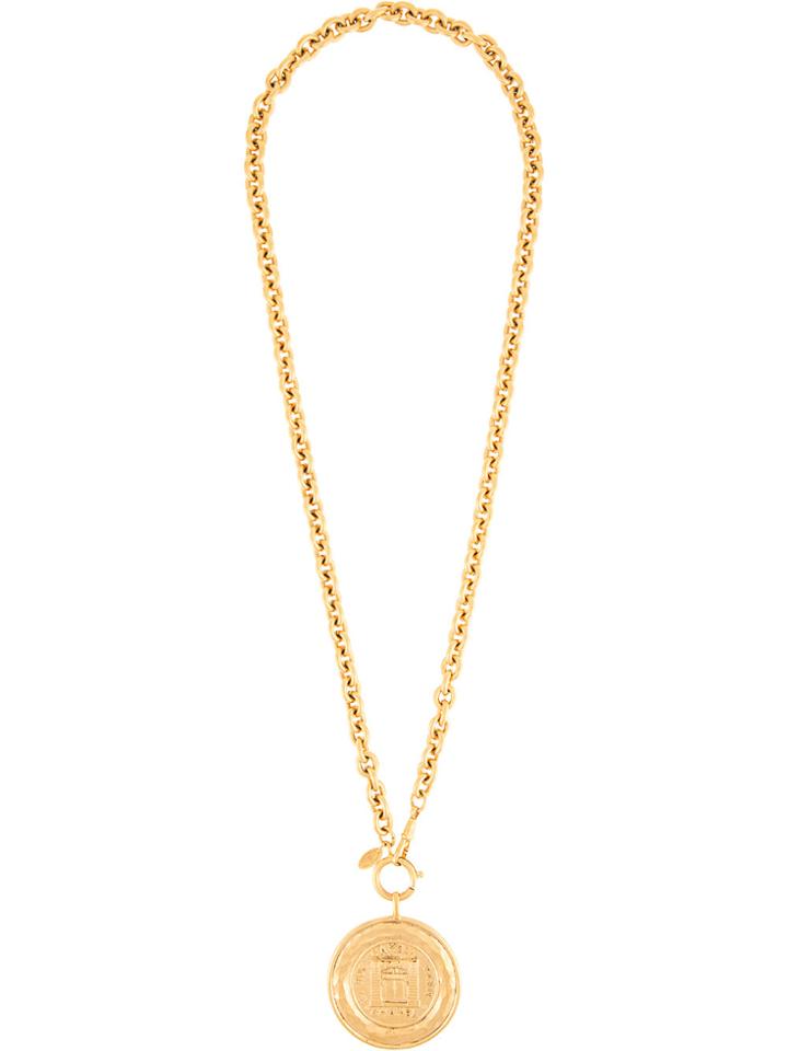 Chanel Vintage Cc Medallion Chain - Metallic