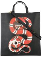 Gucci - Kingsnake Print Tote - Women - Calf Leather/polyester - One Size, Women's, Black, Calf Leather/polyester