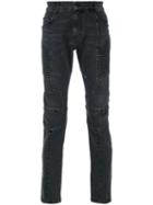 Pierre Balmain - Biker Jeans - Men - Cotton/spandex/elastane - 32, Grey, Cotton/spandex/elastane