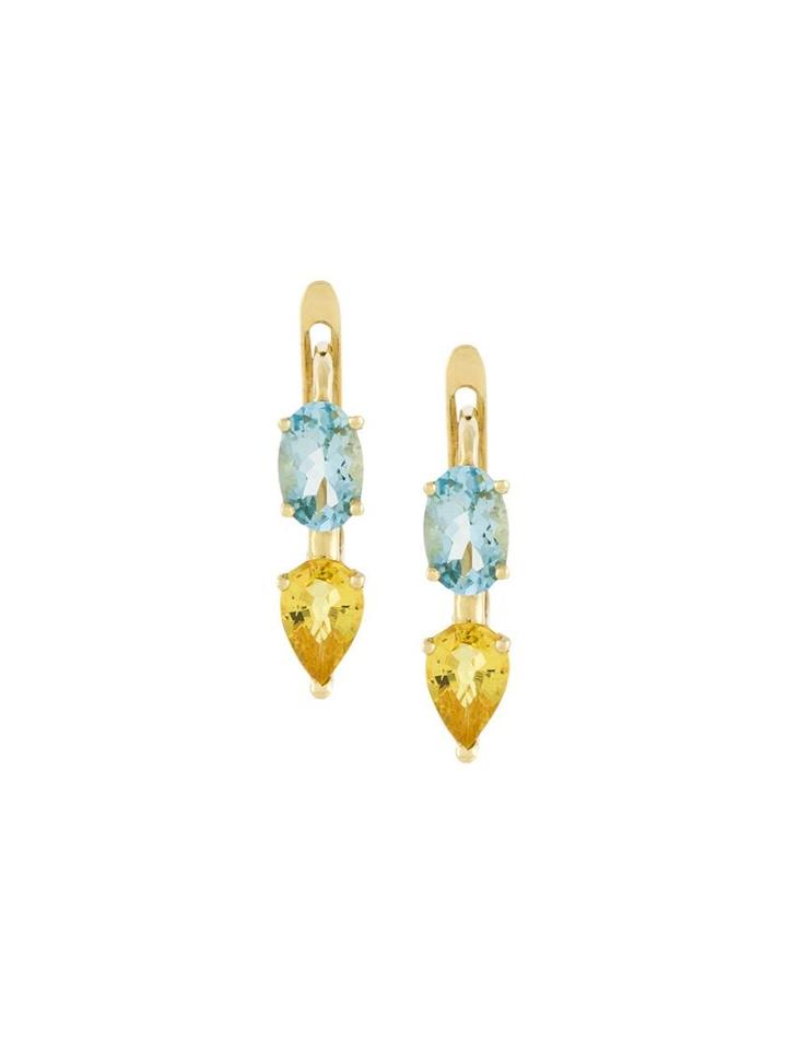 Ileana Makri Teardrop Earring, Women's, Metallic