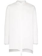 Sulvam Asymmetric Shirt - White