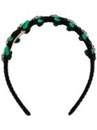 No21 Embellished Headband - Black