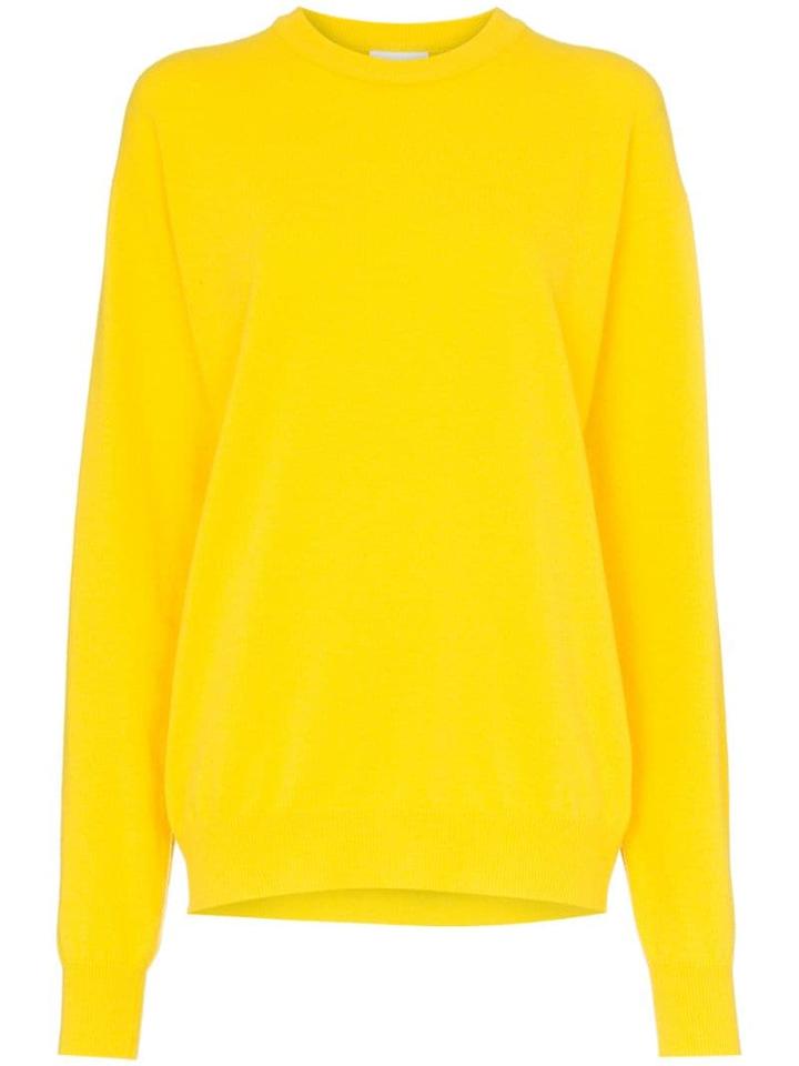 Calvin Klein Jeans Est. 1978 Logo Bio Print Sweater - Yellow