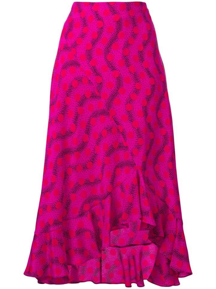 Kenzo Wave Polka Skirt - Pink
