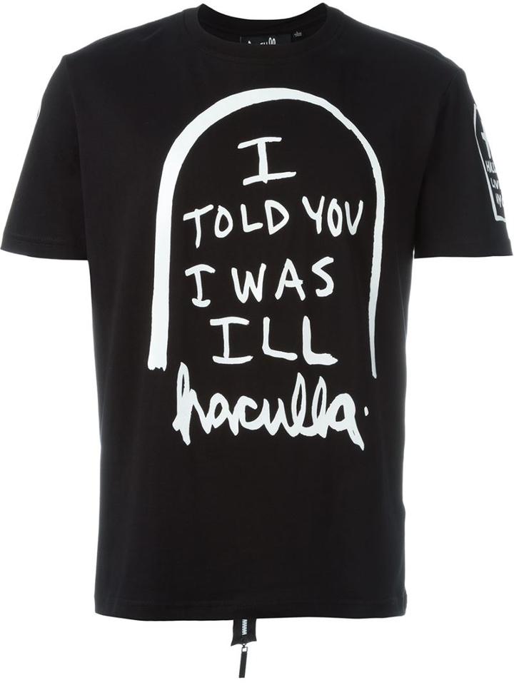 Haculla 'tombstone' T-shirt, Men's, Size: Medium, Black, Cotton