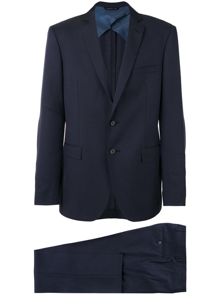 Tonello Two Piece Suit, Men's, Size: 54, Blue, Wool/silk/cotton