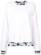 Proenza Schouler Pswl Tie Dye Ribbing Sweatshirt - White