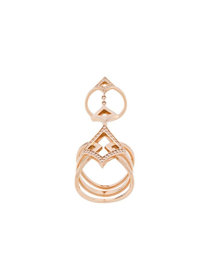 Anapsara 18kt Rose Gold Oneness Diamond Ring