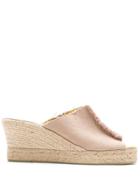Amir Slama X Cervera Wedge Mules - Neutrals