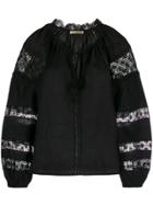 Ulla Johnson Lace Peasant Blouse - Black