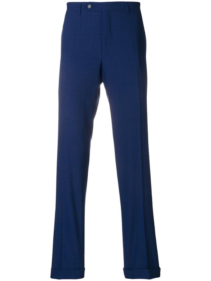 Canali Side Fastened Trousers - Blue