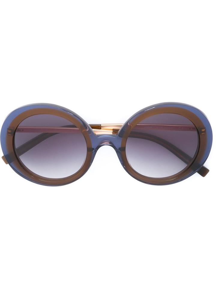 Jil Sander Oversized Round Frame Sunglasses