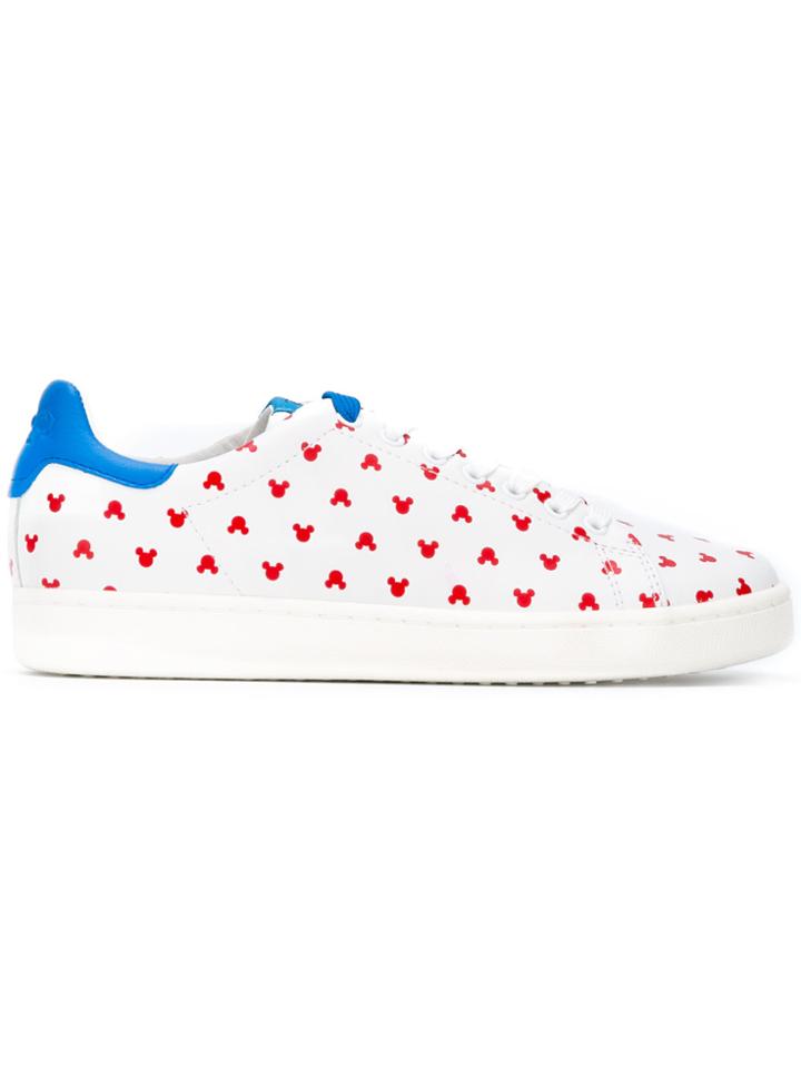 Moa Master Of Arts Printed Lace Up Trainers - White