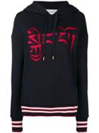Roqa Logo Embroidered Hoodie - Blue