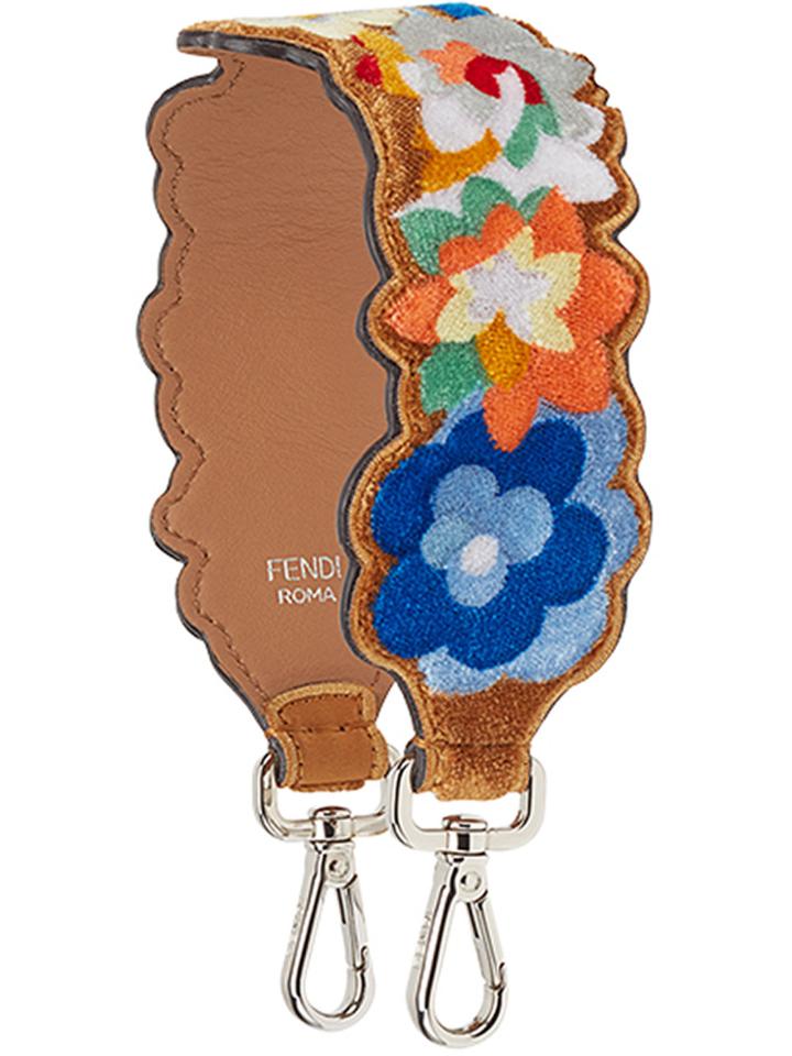 Fendi Strap You Floral Bag Strap - Brown