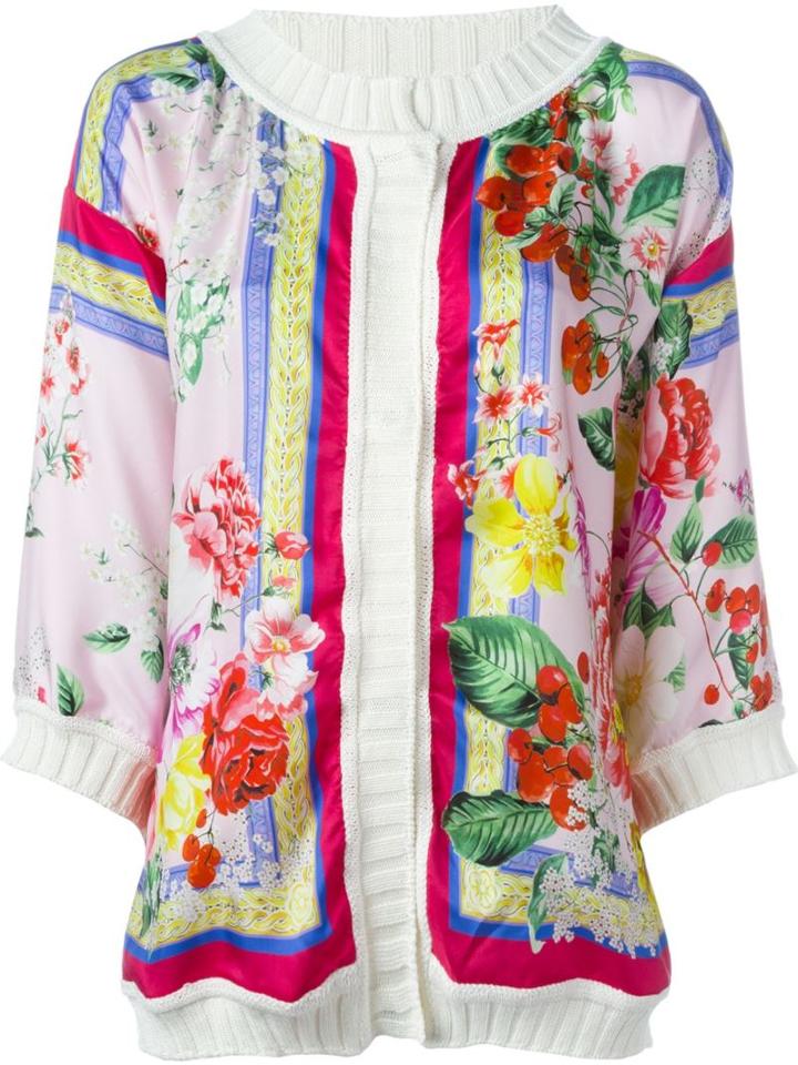 P.a.r.o.s.h. Salvia Cardigan, Women's, Pink/purple, Silk/cotton