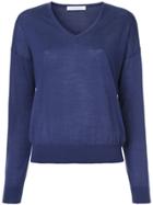Estnation V-neck Sweatshirt - Blue