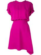 Nº21 Asymmetrical Short Dress - Purple
