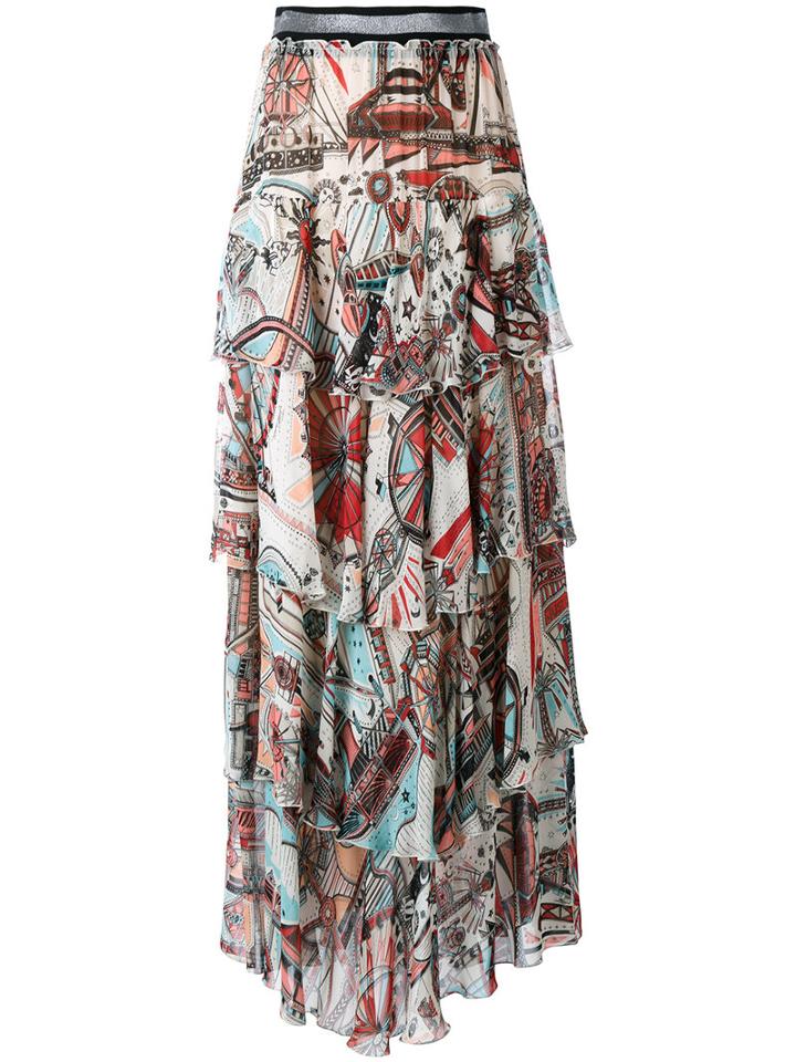 Just Cavalli - Printed Maxi Skirt - Women - Viscose - 44, Viscose