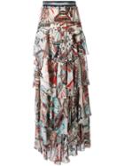 Just Cavalli - Printed Maxi Skirt - Women - Viscose - 44, Viscose
