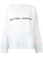 Mm6 Maison Margiela Oversized Logo Sweatshirt - White