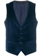 Weber + Weber Single Breasted Waistcoat - Blue