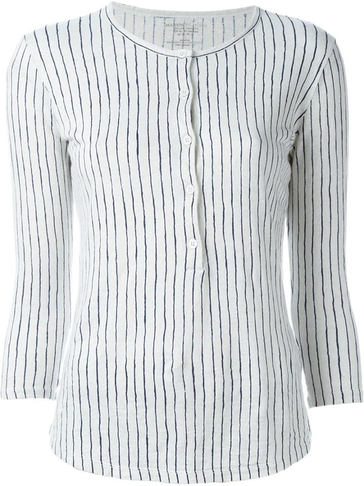 Majestic Filatures Striped Sweatshirt