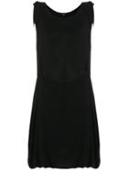 Ann Demeulemeester Asymmetric Draped Dress - Black