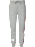 Thom Browne Classic Loopback Stripe Sweatpants - Grey